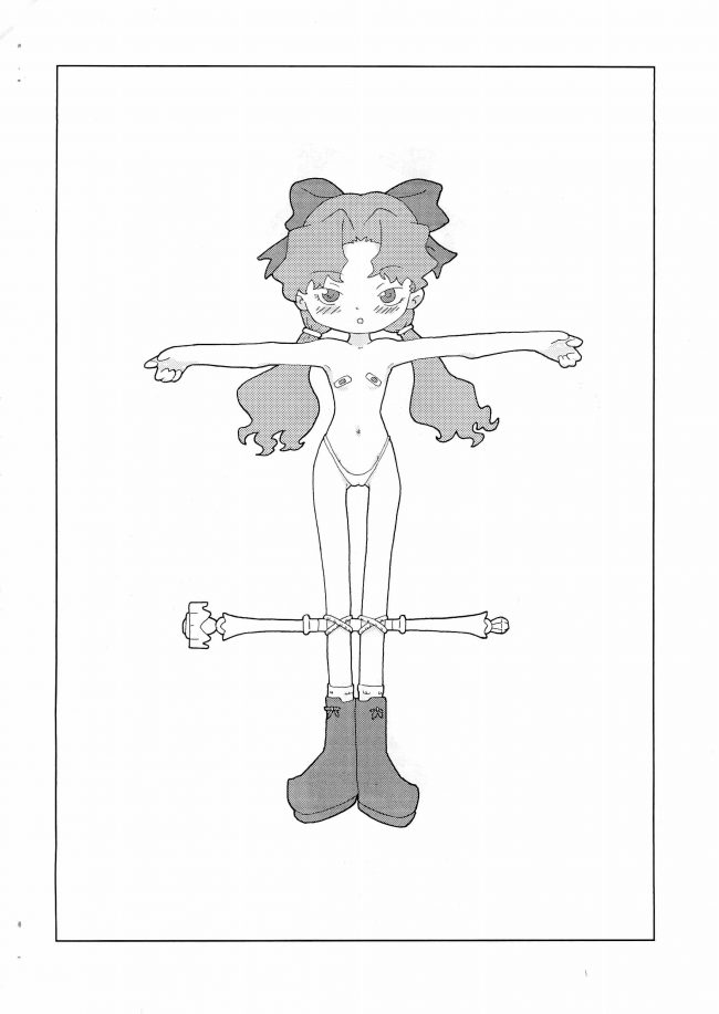 【エロ同人 コメットさん】貧乳ちっぱい少女が全裸でリボン巻かれて拘束されちゃうｗ【無料 エロ漫画】(2)