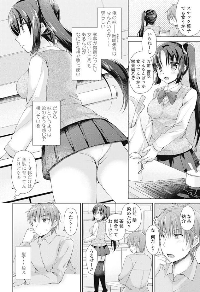 ガサツな巨乳JK妹とイチャラブ近親相姦【エロ漫画】(2)